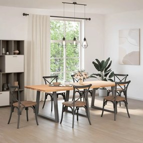 vidaXL Πόδια Τραπεζαρίας Σχήματος V 3 τεμ. Ανθρακί 90x(72-73,3) εκ. Ατσάλι