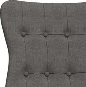 vidaXL Πολυθρόνα Relax Σκούρο Γκρι Υφασμάτινη