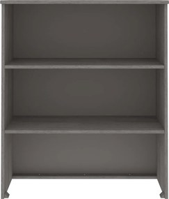 vidaXL Πάνω Μέρος Ντουλαπιού HAMAR Αν. Γκρι 85x35x100 εκ. Μασίφ Πεύκο