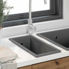 vidaXL Σιντρινο κουζίνας Γκρι 21 x 44 x 14 εκ. Γρανίτης