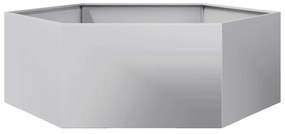 vidaXL Ζαρντινιέρα Κήπου Εξάγωνη 138x120x45 εκ. Γαλβανισμένο Χάλυβα