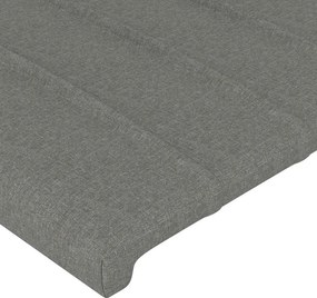 VidaXL Κεφαλάρια Σκ. Γκρι 160x5x78/88 εκ. Ύφασμα