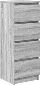 vidaXL Ντουλάπι Γκρι Sonoma 37,5x35x99 εκ. από Επεξεργασμένο Ξύλο