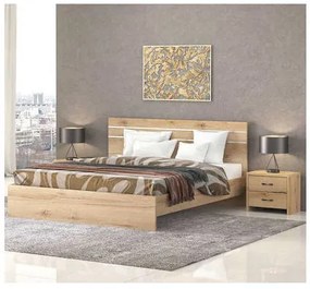 Savvidis Furniture  Κρεβάτι N1 για στρώμα 150x200 Μελί BEST-890035