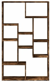 vidaXL Βιβλιοθήκη Καπνιστή Δρυς 72x20x120 εκ. από Επεξεργασμένο Ξύλο