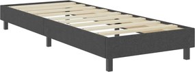 vidaXL Κρεβάτι Boxspring Σκούρο Γκρι 100 x 200 εκ. Υφασμάτινο