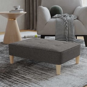 vidaXL Υποπόδιο Σκούρο Γκρι 78 x 56 x 32 εκ. Υφασμάτινο