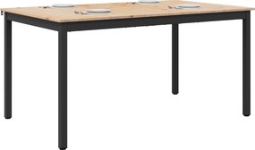 vidaXL Τραπεζαρία Φυσικό 140 x 80 x 75 cm Στερεά ξυλεία πεύκου
