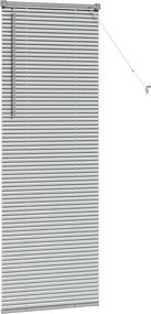 vidaXL Βενετσιάνικες Ρόδες Ασημί 175 x 55 εκ Αλουμίνιο