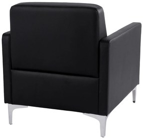 Πολυθρόνα NELLIE C3159.11 με PU Μαύρο 64x71x71Υ εκ. 64x71x71 εκ.