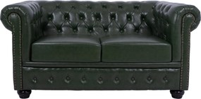 ΚΑΝΑΠΕΣ 2ΘΕΣΙΟΣ T.CHESTERFIELD HM3010.08 ΤΕΧΝΟΔΕΡΜΑ ΚΥΠΑΡΙΣΣΙ 150x90x72 εκ.