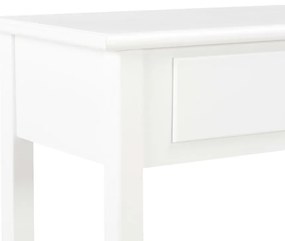 vidaXL Κονσόλα Λευκή 110 x 35 x 80 εκ. από MDF