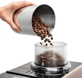 Μηχανή Espresso DeLonghi Rivelia Sand Beige EXAM440.55.BG, 1450W, 19 bar, 1.4l, οθόνη αφής TFT, Twin Shot, Bean Adapt, LatteCrema Hot, 17 ποτά, Μπεζ