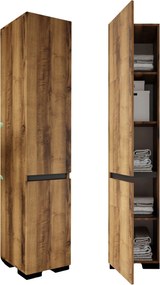 Ντουλάπι Καρυδί / Ανθρακί DREGRI 45x45x210
