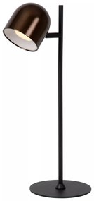 Φωτιστικό Επιτραπέζιο Lucide 03649-03-96 SKANSKA RECH Καφετί (Coffee)|Μαύρο Ματ (Black Mat) 3000 K