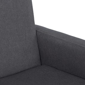 vidaXL Κουνιστή Πολυθρόνα Σκούρο Γκρι Υφασμάτινη