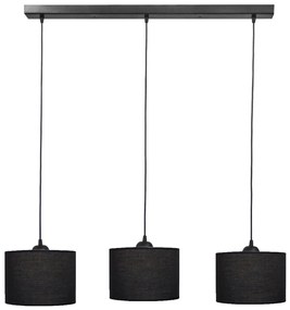 Φωτιστικό Οροφής Τρίφωτο Heronia 14-0154 Black