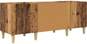 vidaXL Ντουλάπι δίσκων βινυλίου Παλιό Ξύλο 121 x 38 x 48 cm
