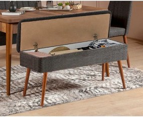 Extendable Dining Table &amp; Chairs Set (5 Pieces) Vina 1053 - 4 - Anthracite, Walnut Walnut
Anthracite