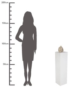 Διακοσμητικό Μεγάλη Γυναίκα Μπεζ Polyresin 14.5x14.5x16.5cm