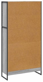 vidaXL Βιβλιοθήκη 2 pcs Γκρίζο Σονομα 80 x 30 x 155 εκ