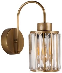 Φωτιστικό Τοίχου - Απλίκα 534LUN6817 12x24x30cm 1xE27 40W Gold Opviq