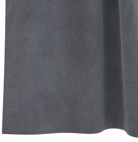 vidaXL Curtains blackout  με βρόχους κρεμάσματος 2 τεμάχια Σούπερ ανοιχτό γκρι βελούδο