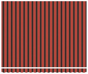 vidaXL Τέντα Πτυσσόμενη Πορτοκαλί/Καφέ 4 x 3 μ. Ύφασμα και Αλουμίνιο