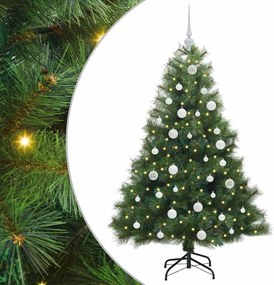 vidaXL Τεχνητό Χριστουγεννιάτικο Δέντρο Πράσινο 150 cm ΠΕ και PVC
