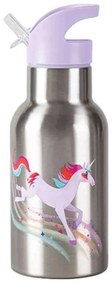 Μπουκάλι Νερού Μονόκεροι BER-3810639 400ml Φ7x19cm Inox-Purple Crocodile Creek Stainless Steel