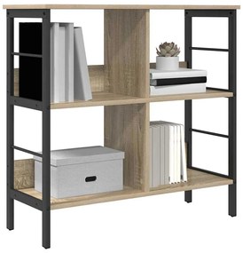 vidaXL Ράφι Βιβλίων Δρύς Sonoma 82 x 32 x 79 εκ. Επεξεργασμένο ξύλο