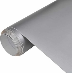 vidaXL Μεμβράνη Αυτοκινήτου Ασημί Ματ 100 x 150 εκ.