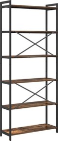 vidaXL Ράφι Βιβλίων Καπνιστό Δρύς 80 x 30 x 189,5 εκ