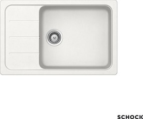 Schock Element 31180 - Νεροχύτης Κουζίνας Γρανίτη 78x50 - Superwhite