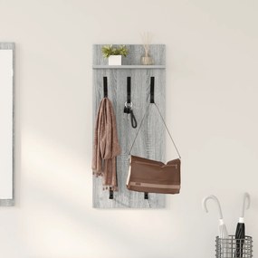 vidaXL Τοίχου Κρεμάστρα Γκρι sonoma 90 x 40 x 10 εκ Επεξεργασμένο ξύλο