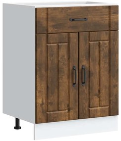 vidaXL ντουλάπι βάσης κουζίνας Lucca Καπνιστή βελανιδιά