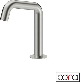 Cora 6411 Inox Brushed - Ηλεκτρονική μπαταρία παγκου μονής ροής