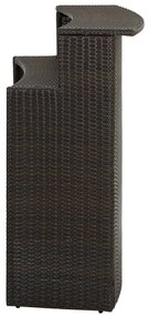 vidaXL Τραπέζι Μπαρ Κήπου Καφέ 120 x 55 x 110 εκ. από Συνθετικό Ρατάν