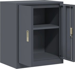 vidaXL Ντουλάπι αποθήκευσης Ανθρακί 60 x 40 x 70 εκ. Ατσάλι