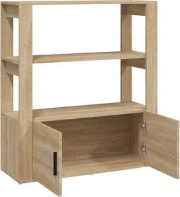 vidaXL Ντουλάπι Sonoma Δρυς 80x30x90 εκ. από Επεξεργασμένο Ξύλο