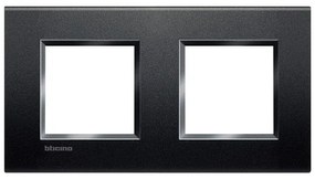 Πλαίσιο 2 + 2 Θέσεων Γραφίτης Bticino LNA4802M2AR Legrand-LNA4802M2AR-Ανθρακί LNA4802M2AR