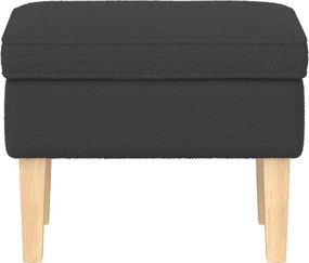 vidaXL Πολυθρόνα Ποδιών Σκούρο Γκρι 55 x 35 x 41 εκ Μπουκλέ