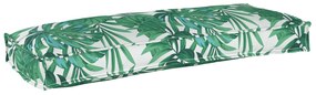vidaXL Μαξιλάρι Πάγκου Μοτίβο Φύλλων 100x40x8 εκ. Ύφασμα Oxford