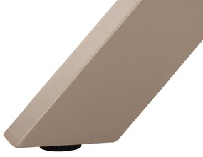 ΤΡΑΠΕΖΙ ΑΛΟΥΜΙΝΙΟΥ ΟΡΘΟΓΩΝΙΟ TAWNEE  ΣΑΜΠΑΝΙ-POLYWOOD ΦΥΣΙΚΟ 219,5x89,5x73Υ