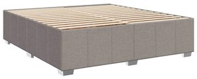 ΚΡΕΒΑΤΙ BOXSPRING ΜΕ ΣΤΡΩΜΑ TAUPE 200X200 ΕΚ. ΥΦΑΣΜΑΤΙΝΟ 3287193