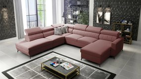 Γωνιακός καναπές Baltico IX-Δεξιά-Roz - 351.00Χ302.00Χ100.00cm