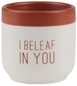 Κασπώ Πήλινο I Beleaf In You RD0016843 6,5x6,5cm White-Pink Raeder Clay