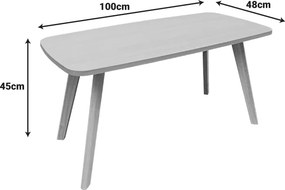 Τραπέζι σαλονιού Komela mdf σε φυσική απόχρωση 100x48x45cm