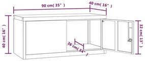 Αρχειοθήκη Αν. Γκρι 90 x 40 x 240 εκ. Ατσάλινη - Γκρι