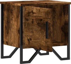 vidaXL Κομοδίνα 2 τεμ. Καπνιστή Δρυς 40x30x40 εκ. από Επεξεργ. Ξύλο